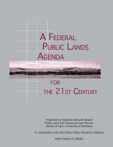 Cover of A Federal Public Lands Agenda for the 21st Century (2008)