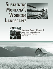 Cover of Sustaining Montana's Working Landscapes (2006)