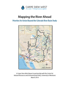 Report cover for Mapping the River Ahead, Priorities for Action Beyond the Colorado River Study